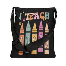 Load image into Gallery viewer, Adjustable Tote Bag (AOP) - I Teach