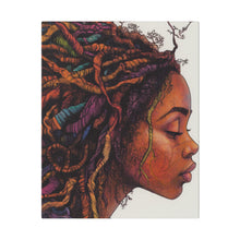 Load image into Gallery viewer, Grounded Woman of Color Matte Canvas, Stretched, 0.75"