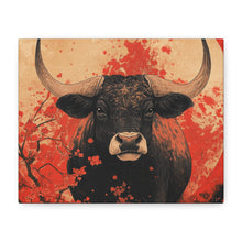 Load image into Gallery viewer, Lunar Year of the Ox - Stretched Matte Print for Home Decor