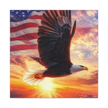 Load image into Gallery viewer, Patriotic Eagle Canvas Wall Art