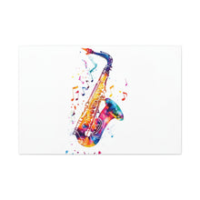 Load image into Gallery viewer, Vibrant Saxophone Canvas Wall Art - Perfect for Music Lovers