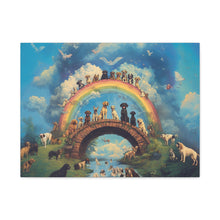 Load image into Gallery viewer, Rainbow Bridge Dog Canvas Artwork - Pet Lovers Home Decor