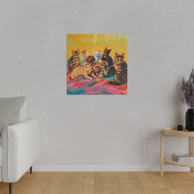 Load image into Gallery viewer, Colorful Cat Canvas Art - Vibrant Cat Portraits for Cat Lovers