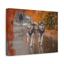 Load image into Gallery viewer, Husky Wall Art Canvas - Autumn Vibes Home Decor