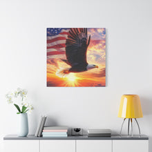 Load image into Gallery viewer, Patriotic Eagle Canvas Wall Art