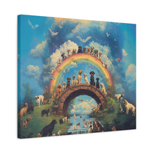 Load image into Gallery viewer, Rainbow Bridge Dog Canvas Artwork - Pet Lovers Home Decor