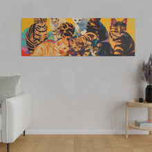 Load image into Gallery viewer, Colorful Cat Canvas Art - Vibrant Cat Portraits for Cat Lovers