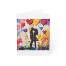 Load image into Gallery viewer, Colorful Love Greeting Cards - Set of 10, 30, or 50 - Perfect for Valentine's Day or Anniversaries