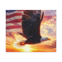 Load image into Gallery viewer, Patriotic Eagle Canvas Wall Art
