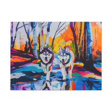 Load image into Gallery viewer, Husky Canvas Art
