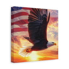 Load image into Gallery viewer, Patriotic Eagle Canvas Wall Art