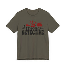 Load image into Gallery viewer, Armchair Detective Tee - Unisex Jersey Short Sleeve Shirt for Mystery Lovers