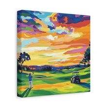 Load image into Gallery viewer, Vibrant Golf Sunset Canvas Art