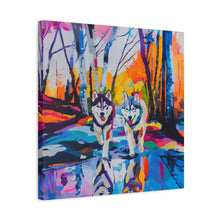Load image into Gallery viewer, Husky Canvas Art