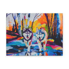 Load image into Gallery viewer, Husky Canvas Art