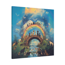Load image into Gallery viewer, Rainbow Bridge Dog Canvas Artwork - Pet Lovers Home Decor