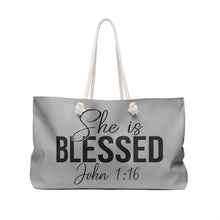 Load image into Gallery viewer, She is Blessed Weekender Bag