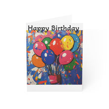 Load image into Gallery viewer, Colorful Birthday Greeting Cards - Set of 1, 10, 30, or 50 - Celebrate with Joy!