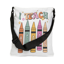 Load image into Gallery viewer, Adjustable Tote Bag (AOP) - Teach