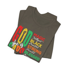 Load image into Gallery viewer, Inspirational Unisex Jersey Short Sleeve Tee - "God Says" Empowering Message