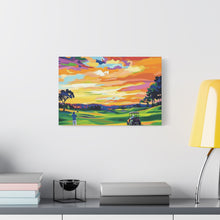 Load image into Gallery viewer, Vibrant Golf Sunset Canvas Art