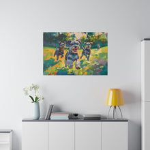 Load image into Gallery viewer, Vibrant Schnauzer Dogs Canvas Wall Art