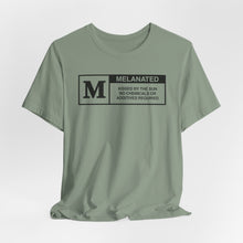 Load image into Gallery viewer, Unisex Jersey Tee - "Melanated" Graphic Short Sleeve Shirt