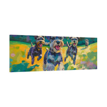 Load image into Gallery viewer, Vibrant Schnauzer Dogs Canvas Wall Art