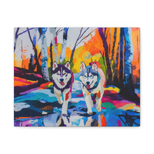Load image into Gallery viewer, Husky Canvas Art
