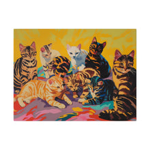 Load image into Gallery viewer, Colorful Cat Canvas Art - Vibrant Cat Portraits for Cat Lovers