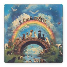 Load image into Gallery viewer, Rainbow Bridge Dog Canvas Artwork - Pet Lovers Home Decor