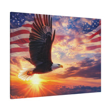 Load image into Gallery viewer, Eagle Sunset Canvas Wall Art - Patriotic Home Decor