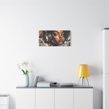 Load image into Gallery viewer, Artistic Matte Canvas Print - Stylish Woman with Headphones