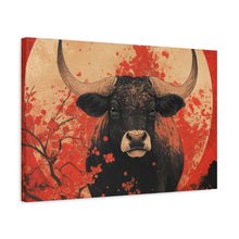 Load image into Gallery viewer, Lunar Year of the Ox - Stretched Matte Print for Home Decor