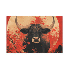 Load image into Gallery viewer, Lunar Year of the Ox - Stretched Matte Print for Home Decor