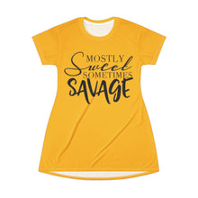 Load image into Gallery viewer, T-Shirt Dress (AOP) - Savage