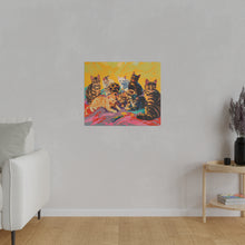 Load image into Gallery viewer, Colorful Cat Canvas Art - Vibrant Cat Portraits for Cat Lovers