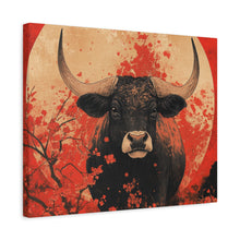 Load image into Gallery viewer, Lunar Year of the Ox - Stretched Matte Print for Home Decor