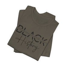 Load image into Gallery viewer, Empowering Black History Unisex Tee - Love, Pride, Joy, Excellence