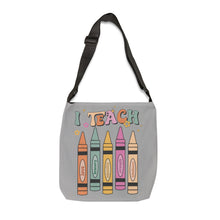 Load image into Gallery viewer, Adjustable Tote Bag (AOP) - I Teach