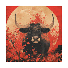 Load image into Gallery viewer, Lunar Year of the Ox - Stretched Matte Print for Home Decor