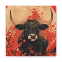 Load image into Gallery viewer, Lunar Year of the Ox - Stretched Matte Print for Home Decor