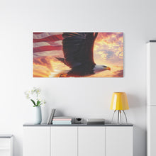 Load image into Gallery viewer, Patriotic Eagle Canvas Wall Art