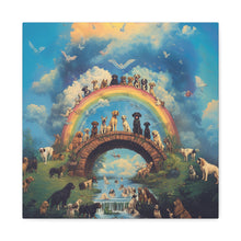 Load image into Gallery viewer, Rainbow Bridge Dog Canvas Artwork - Pet Lovers Home Decor