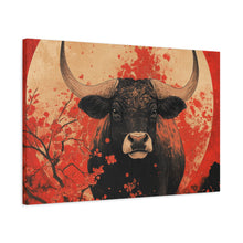Load image into Gallery viewer, Lunar Year of the Ox - Stretched Matte Print for Home Decor