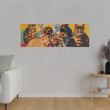 Load image into Gallery viewer, Colorful Cat Canvas Art - Vibrant Cat Portraits for Cat Lovers