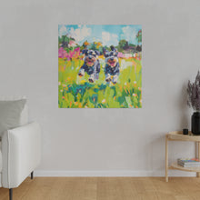 Load image into Gallery viewer, Playful Schnauzer Dogs Canvas Art