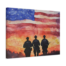 Load image into Gallery viewer, Inspirational Police Wall Art Canvas - Support Our Heroes