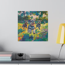 Load image into Gallery viewer, Vibrant Schnauzer Dogs Canvas Wall Art