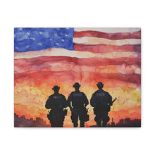Load image into Gallery viewer, Inspirational Police Wall Art Canvas - Support Our Heroes
